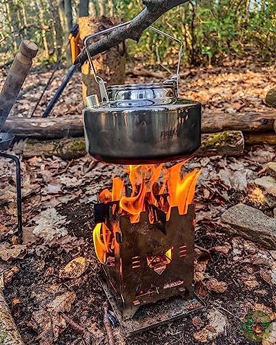Fire-Maple Antarcti Camping Kettle Stainless Steel Camp Tea Pot, 1.5L