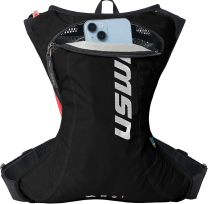 USWE Race 2.0, Ultra Lightweight Hydration Backpack with 2.0L / 70oz Water Bladder, Leak Proof Pack for Gravel, MTB, Running, Hiking, Cycling, Camping, Biking for Men,Women