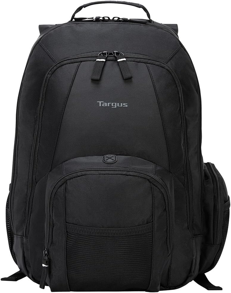 Targus 16 Inch Groove Laptop Backpack, Black - Fits Most Laptops up to 16", Water Resistant Travel Backpack for Business Commuters and Travel (CVR600)