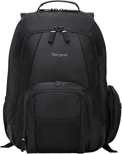 Targus 16 Inch Groove Laptop Backpack, Black - Fits Most Laptops up to 16", Water Resistant Travel Backpack for Business Commuters and Travel (CVR600)