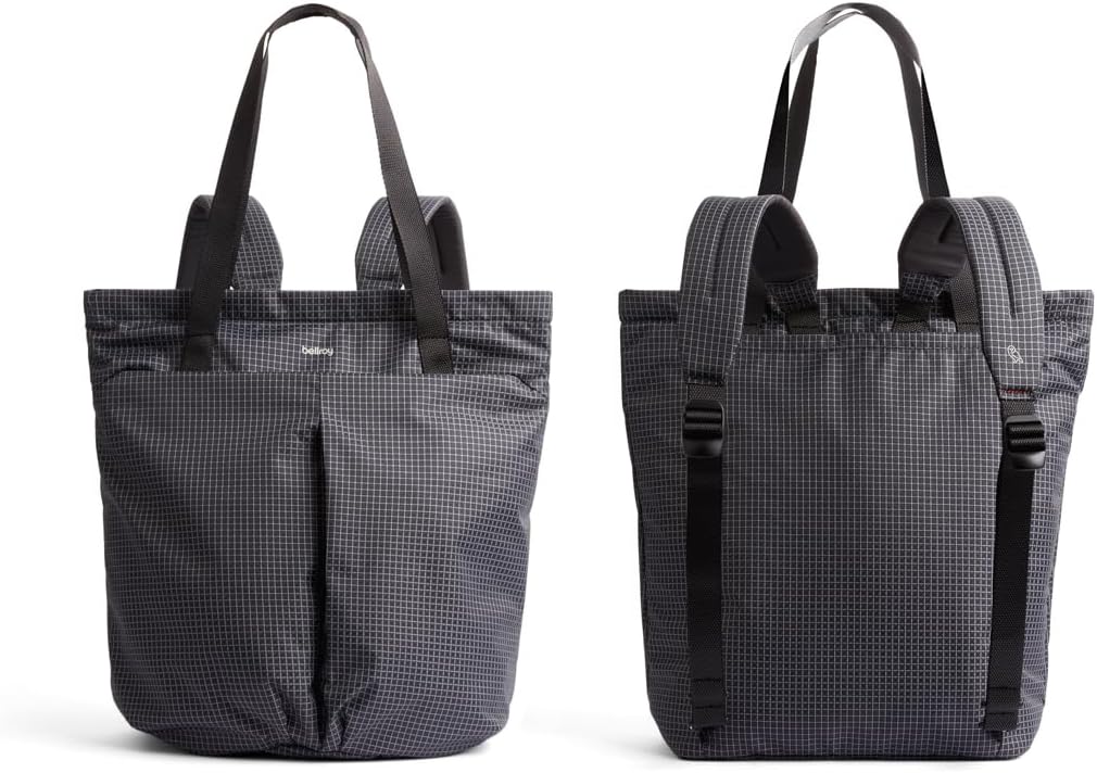 Bellroy Lite Totepack (18 liter lightweight tote bag and backpack, for beach, travel and every day) - ArcadeGray