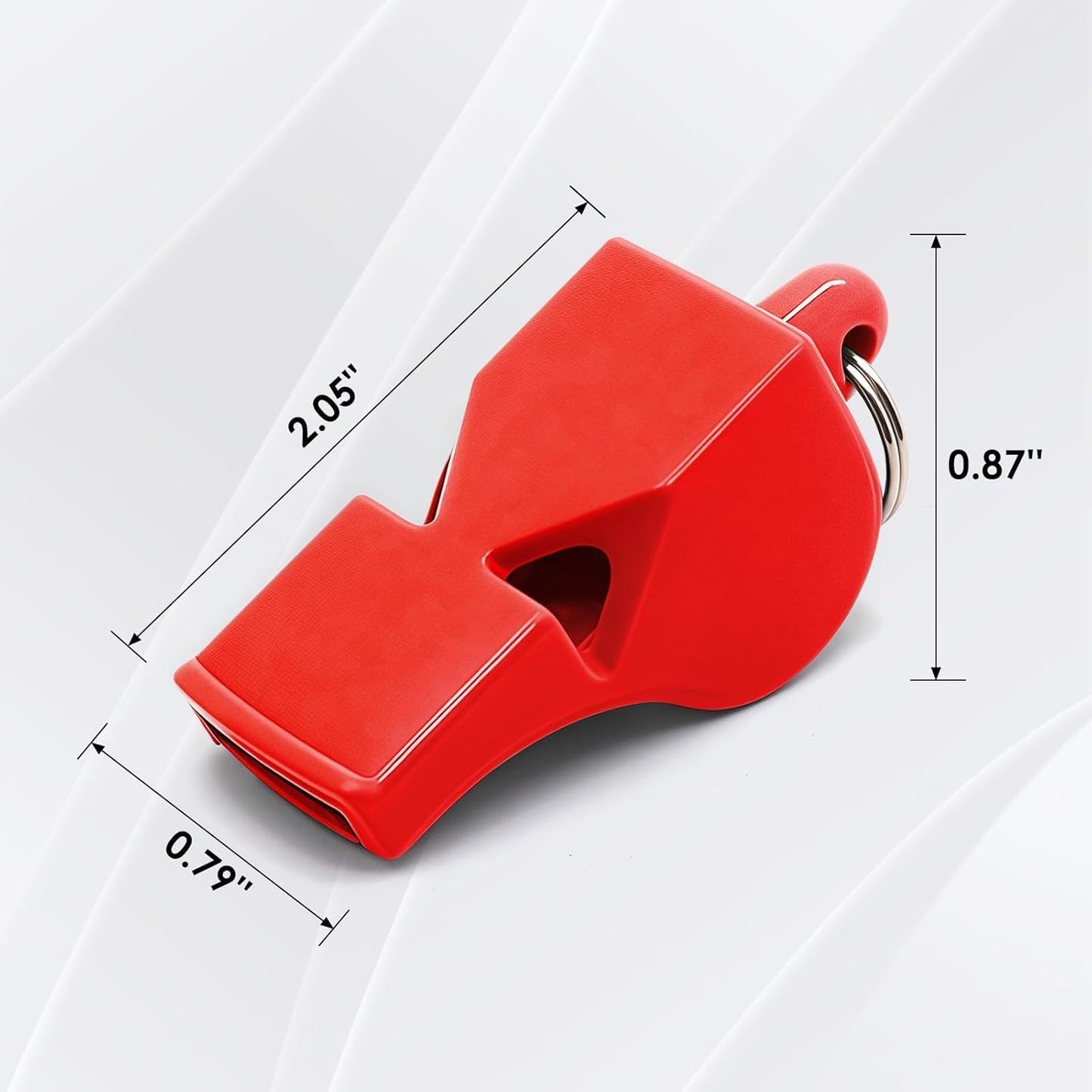 Emergency Whistles with Lanyard Red Safety Whistle for Lifeguard Outdoor Emergency Camping Hiking Boating Loud Signaling Whistles