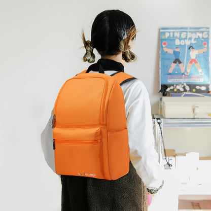 OMOUBOI Casual Daypacks Superbreak Backpack 14 inch Laptop Backpack for Women & Men Fits Tourism Business (Orange)