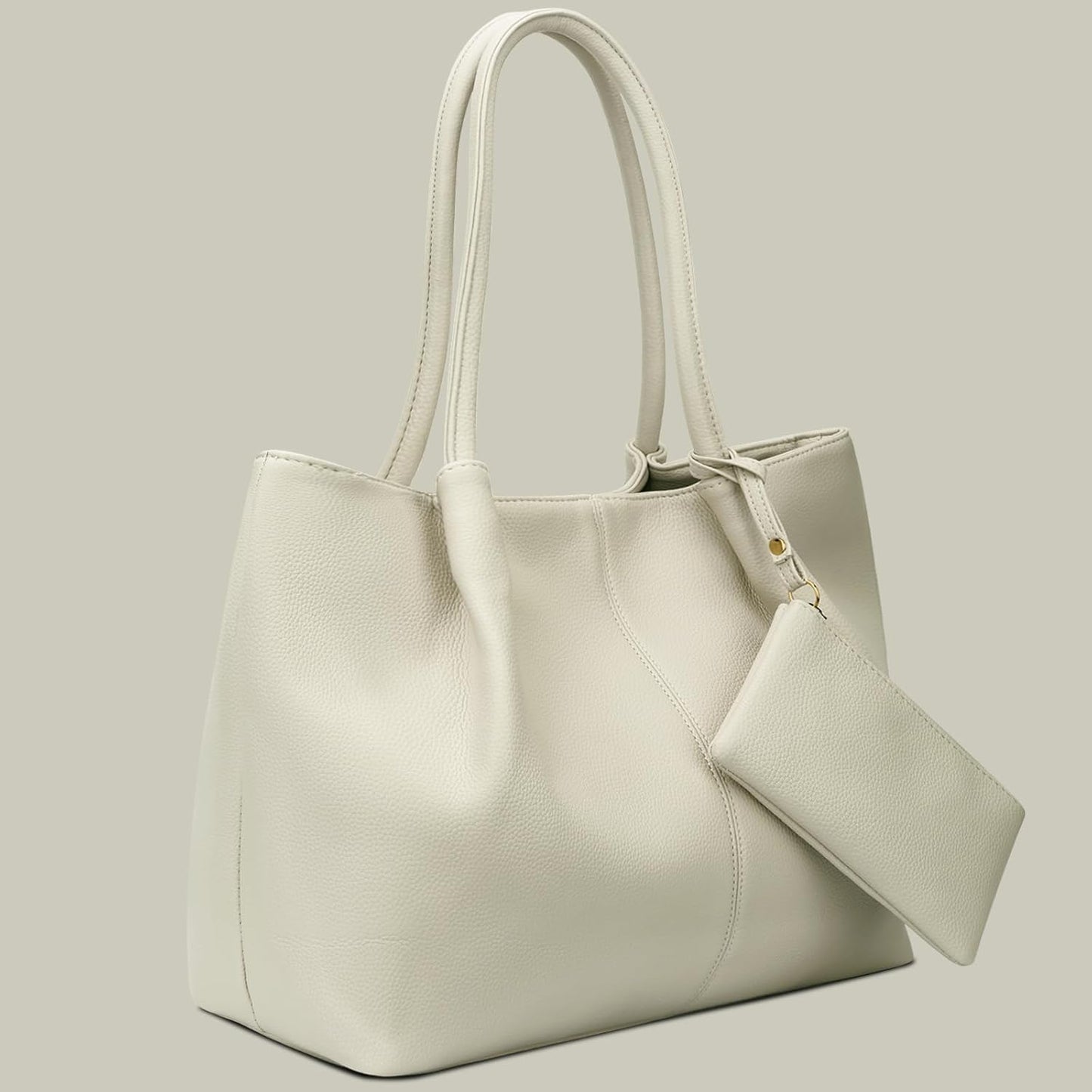 KKXIU Tote Bag for Women Vegan Leather Shoulder Purse Large Capacity Travel Bag