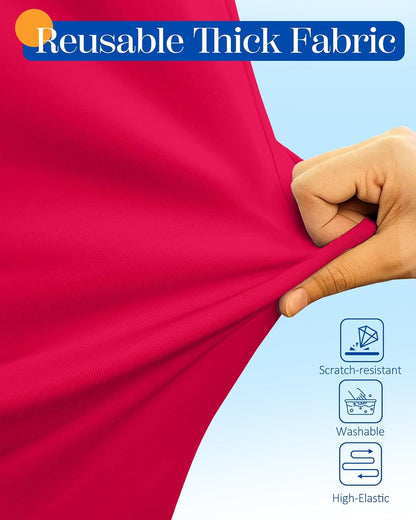 Slohif Luggage Cover for Suitcase Tsa Approved Protector - Luggage Sleeve Suit Case Cover Travel Stretch Large Baggage Case Protective Washable Fit 29-30 Inch Wine Red