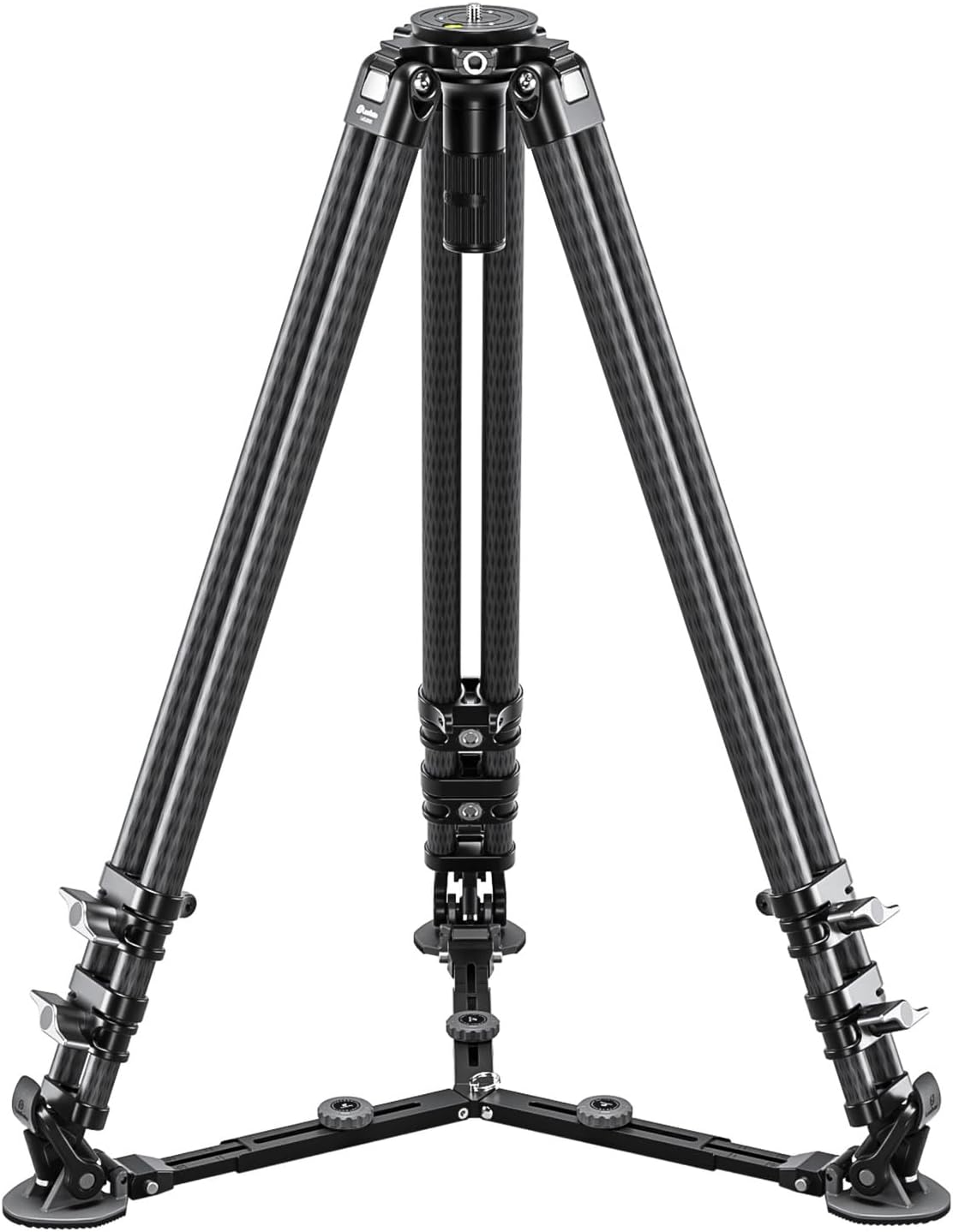 Leofoto LVC-253C+BV-20 Video Tripod, Twin Leg, Integrated Bowl, Leveling Base with Handle, 3 Leg Sections, Fluid Head Set, Lever Release Clamp