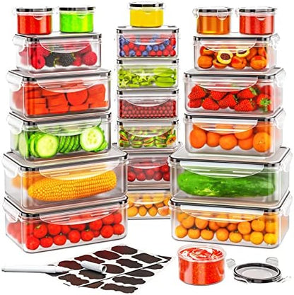 44 PCS Airtight Food Storage Container with Lid (22 Lids & 22 Containers)