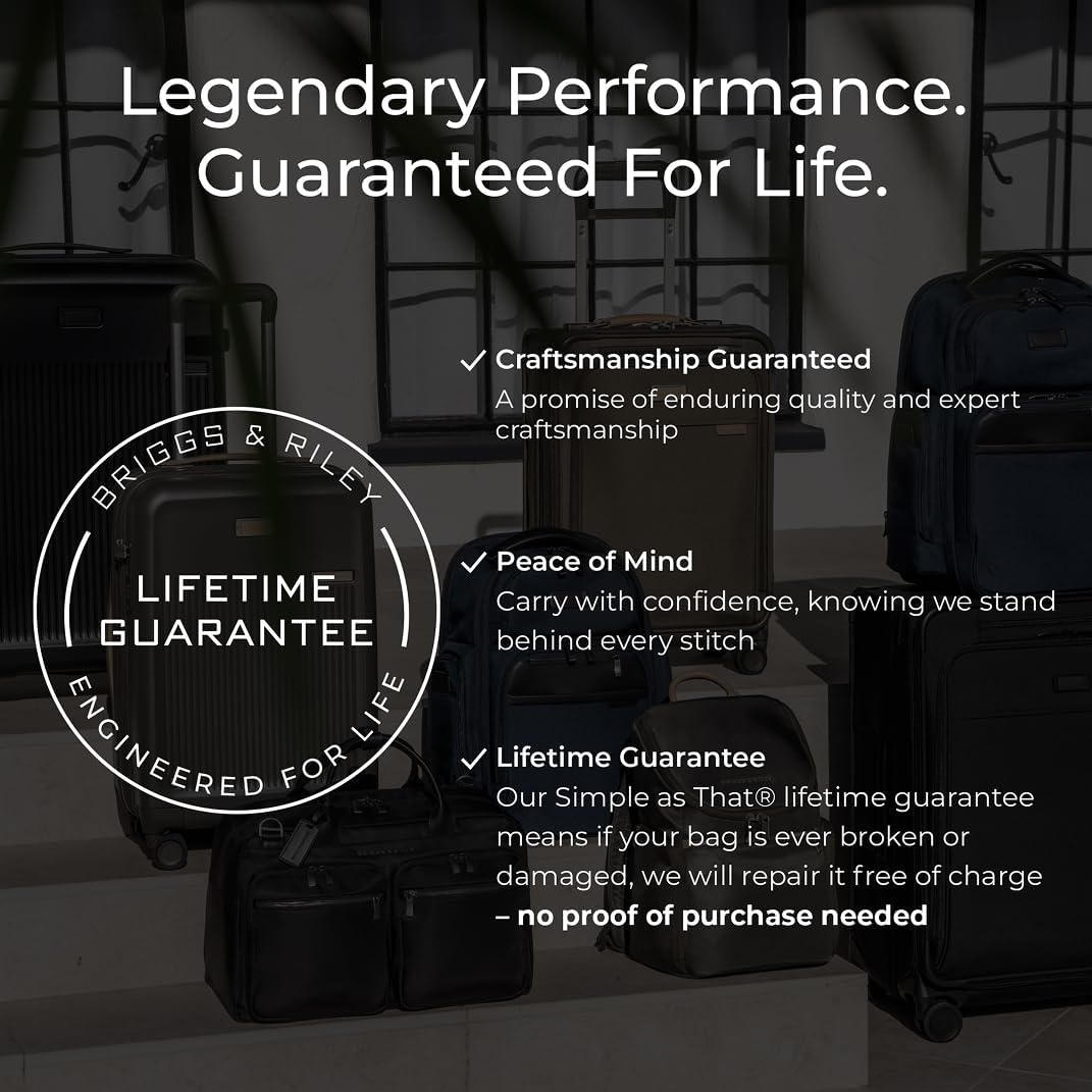 Briggs & Riley International 21" Carry On Expandable Spinner - Luggage for Travel, Suitcases with Wheels, Softside Rolling Bag for Men & Women - ZDX Collection, Canyon