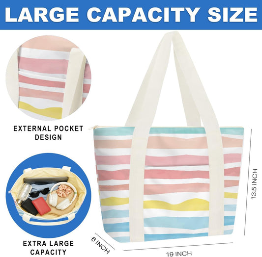 Beach Bags Wet Bag for Swimsuit Tote Bag for Friends Travel Gifts, Aloha Bags Waterproof Vacation Essential