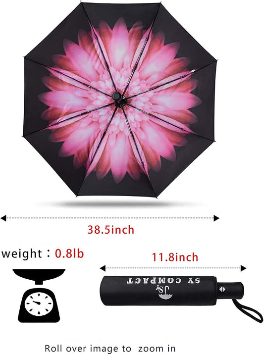 SY COMPACT Travel Umbrella Windproof Automatic Umbrellas Small Compact UV Sun Protection Factory Outlet Umbrella