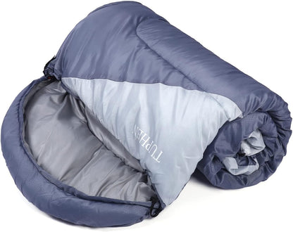 tuphen- Sleeping Bags for Adults Kids Boys Girls Backpacking Hiking Camping Microfiber Liner, Cold Warm Weather 4 Seasons Indoor Outdoor Use, Lightweight & Waterproof