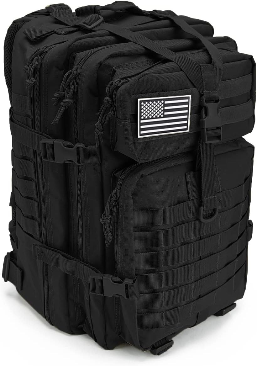 QT&QY 45L Military Tactical Backpacks For Men Camping Hiking Trekking Daypack Bug Out Bag Lage MOLLE 3 Day Assault Pack