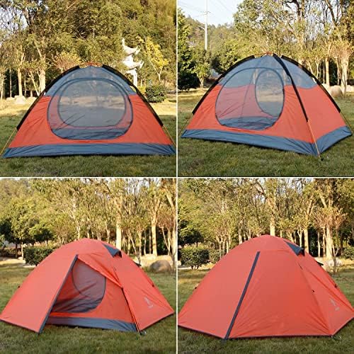 HILLMAN 1/2/3/4 Person Tents for Camping Instant Lightweight Backpacking Tents Easy Set Up Waterproof Family Camping Tent with Rainfly & Carry Bag Portable Dome Tent for Camping Hiking & Traveling