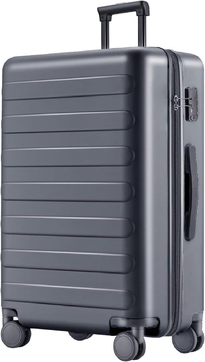 Carry on Luggage 22 X 14 X 9 Airline Approved, 20 Inch Luggage for 3-5 Days Travel, Double Spinner Wheels, 100% Hardshell PC, TSA Lock (02-Grey (Basic), Checked 28-Inch)