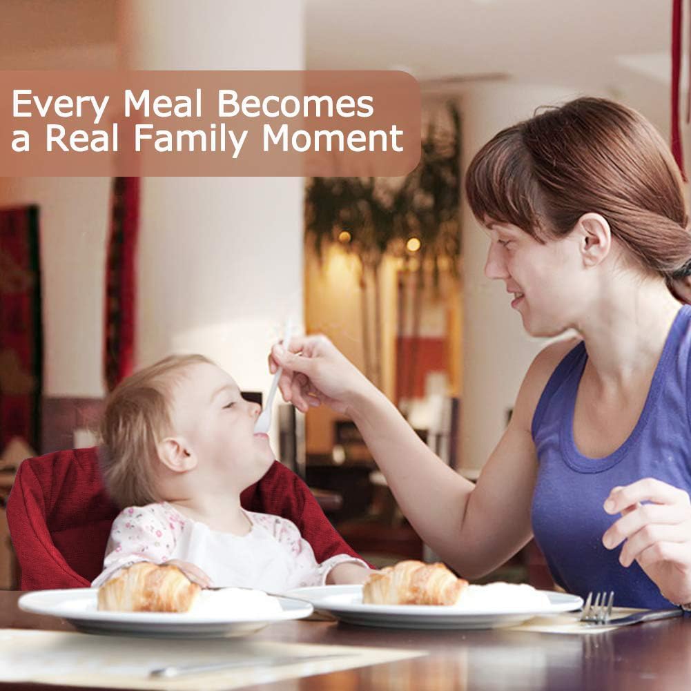 Hook On Chair,Clip on High Chair, Fold-Flat Storage Portable Baby Feeding Seat, High Load Design, Attach to Fast Table Chair Removable Seat for Home and Travel(Red)