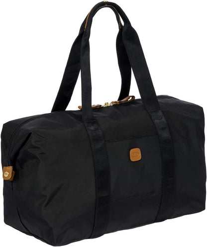 Bric's X-Bag/X-Travel 2.0 Folding Duffel Bag - 18" Carry On and Overnight Travel Bag - Black