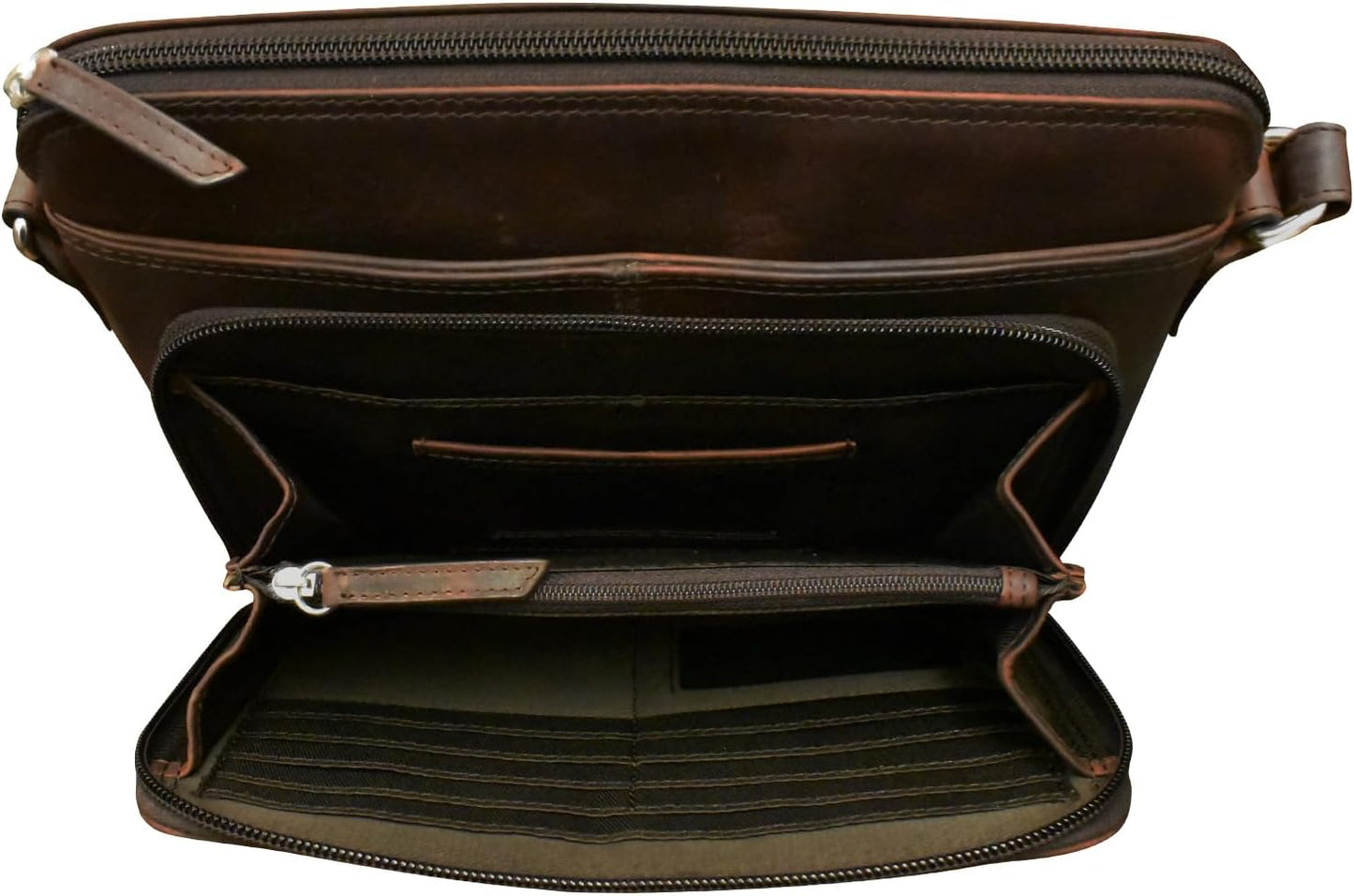 ili New York Genuine Leather Crossbody Bags for Women - Premium RFID Blocking Shoulder Bag Organizer with Adjustable Strap