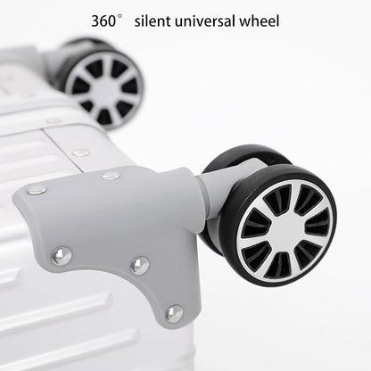 Metal All Aluminum Carry-on Luggage TSA Customs Lock Zipperless Silent Rotary - Image 4