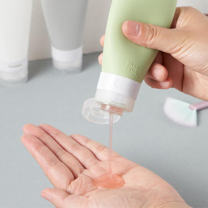 INSFIT Portable Travel Bottles, TSA Approved Leak Proof Containers for Toiletries, BPA Free Refillable Accessories for Shampoo, Body Wash, Liquids (4 Pack)