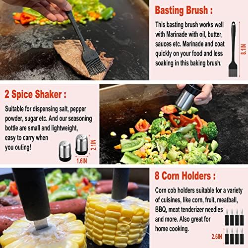 N NOBLE FAMILY 38PCS Griddle Accessories Kit, Professional Grill Tools Set