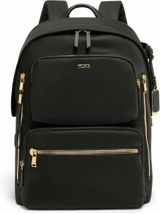 TUMI - Voyageur Montana Backpack - Stylish Travel Backpack for Women - For Business, Work - Fits up to 16" Laptops - Black/Gold
