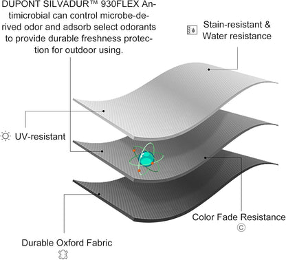 Padded Camping Chairs for Adults, Oversized Folding Outdoor Chairs Red Color, Weight Capacity 475lbs, with Cooler Bag, Cup Holder, Storage Pocket, Carry Bag