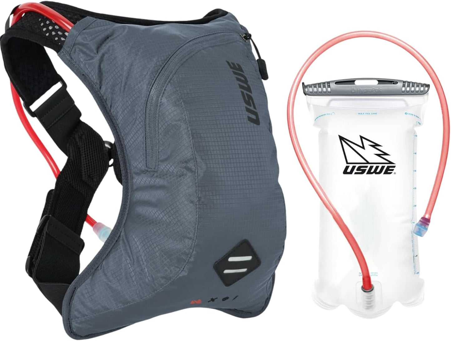 USWE Outlander XC Hydration Pack, Running, Hiking Hydration Backpack with Water Bladder (1.5L/50oz), Hydropack for Men & Women, Backpack Gear & Equipment for Cycling, MTB