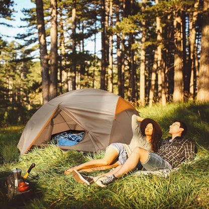 Bessport Camping Tent for 2-3 Person, Lightweight Backpacking Tent Waterproof Windproof Two Doors Easy Setup Double Layer Outdoor Tents for 3 to 4 Seasons, Suitable for Outdoor,Hiking,Camping