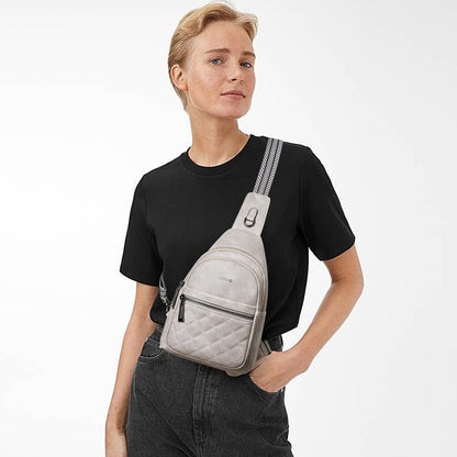 Sling Bag For Women Fanny Pack Crossbody Travel Shoulder Belt Bags Tote Backpack Purse Faux Leather