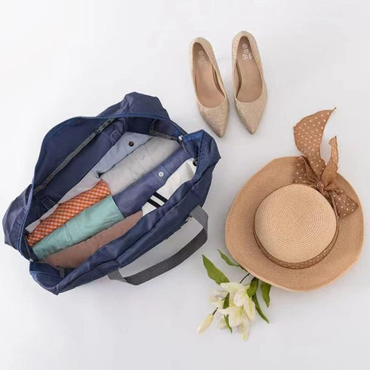 Foldable Travel Duffel Bag (2 Pack), For Spirit Airlines, Weekender Overnight Bag, Tote Carry on Luggage Sport Duffle Weekender Overnight for Women and Girls (2Pack-Red Black)