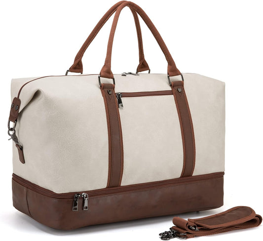 Weekender Overnight Bag Carry On Bag Travel Bag with Shoe Pouch