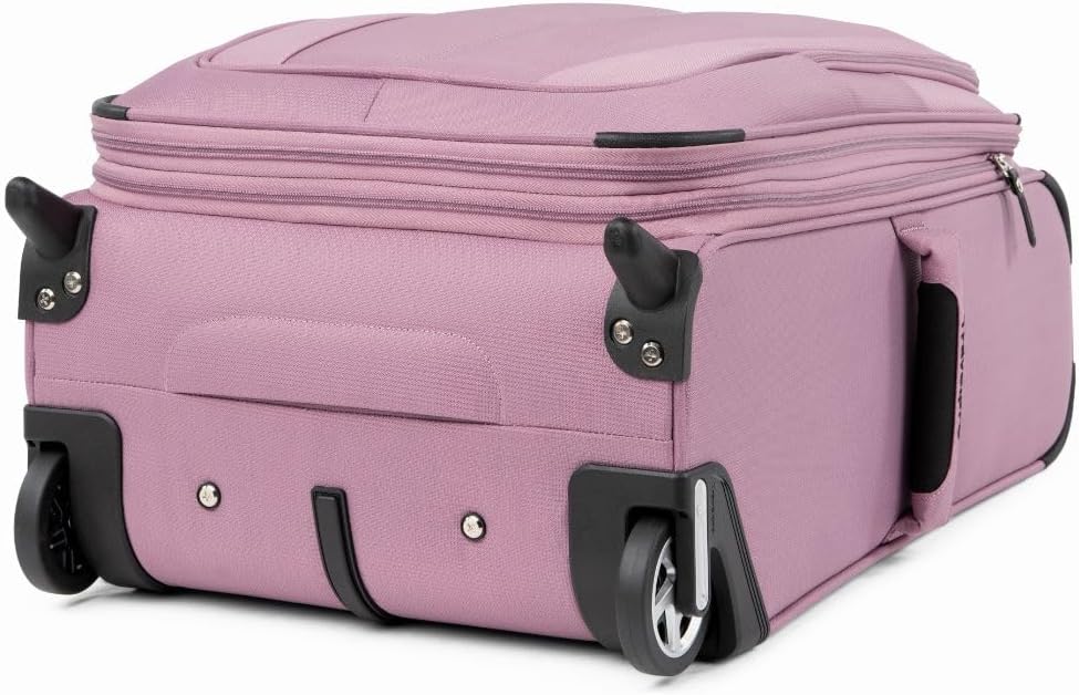 Travelpro Maxlite 5 Softside Expandable Upright 2 Wheel Carry on Luggage, Lightweight Suitcase, Men and Women, Orchid Pink Purple, Carry On 22-Inch