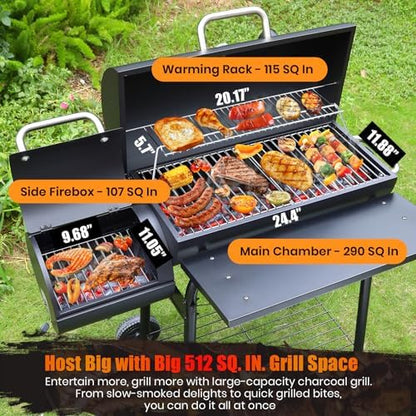 Charcoal Grill Offset Smoker: Charcoal Barbecue Grills