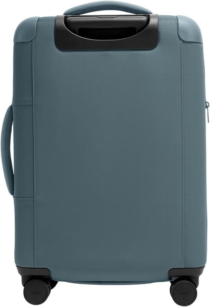 Away Softside Bigger Carry-On Suitcase, 23 Inch Lightweight, Expandable High-Strength Nylon Luggage With Spinner Wheels, Meets Requirements for Most Major Airlines, Coast Blue