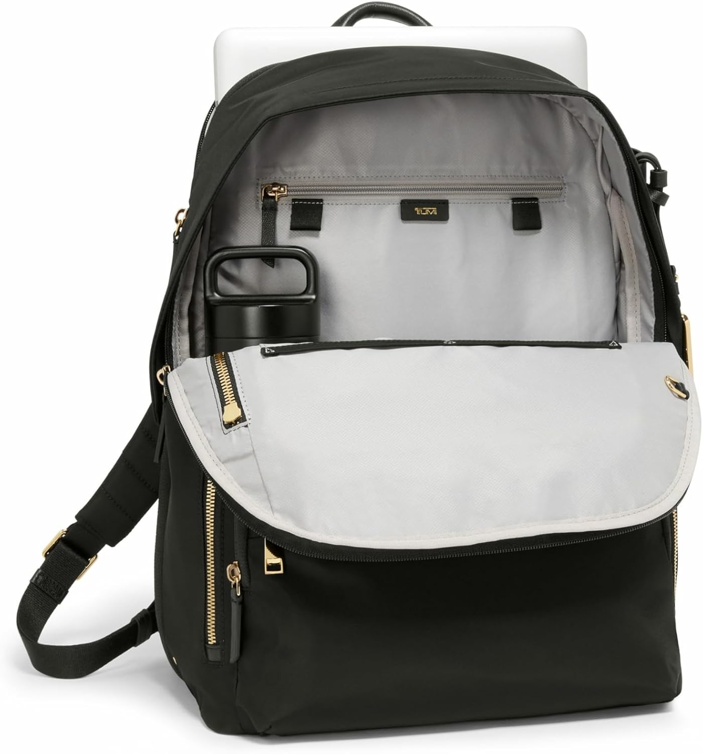 TUMI - Voyageur Montana Backpack - Stylish Travel Backpack for Women - For Business, Work - Fits up to 16" Laptops - Black/Gold