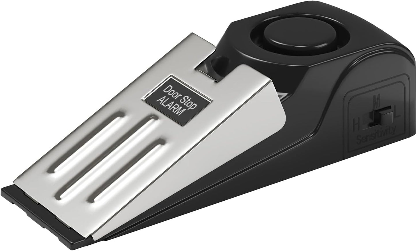 HOSOM Door Stop Alarm for Home & Travel Safety, 120dB Loud Siren Door Stoppers Security Device, Portable Anti-Slip Door Stop Wedge for Apartment, Hotel, Great for Travelers,1 Pack