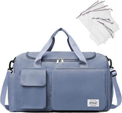 NPBAG Women Travel Duffel, Multi Functional Large Expandable Weekender Carry-on Tote, Gym Workout Overnight Bag, Mommy Hospital Bag for Labor and Delivery