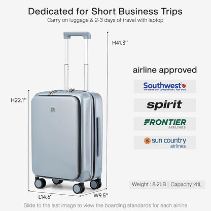 Hanke Grace Carry On Luggage - Image 4