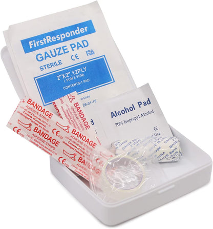DMI First-Aid Kit, Mini 20-Piece Kit, Small and Compact All-Purpose Use for Minor Cuts and Scrapes, Durable Water-Resistant Case, Convenient and Portable, FSA & HSA Eligible