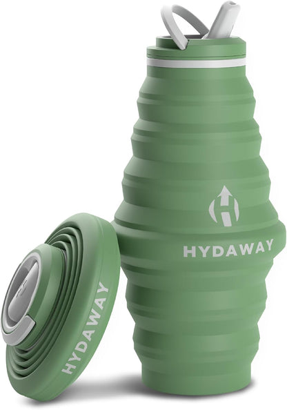 HYDAWAY 25oz Collapsible Water Bottle - BPA-Free, Leakproof, Lightweight, and Space-Saving - Perfect for Hiking, Travel, and All-Day Hydration