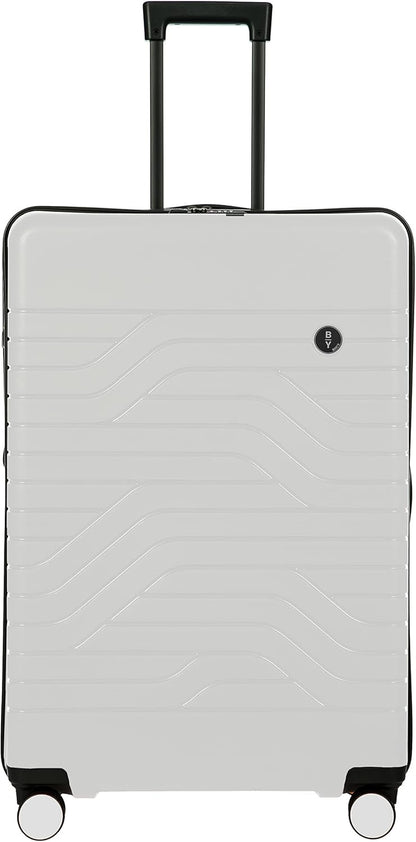 Bric’s B|Y Ulisse Spinner Suitcase, Expandable Hard Shell Luggage with TSA Lock and Smooth 360° Wheels 28" – White