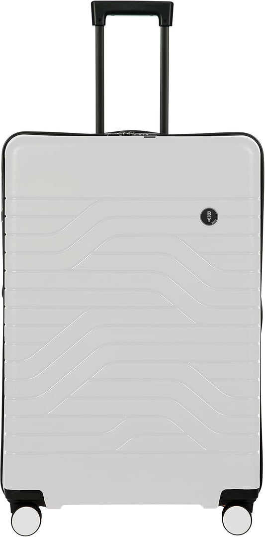 Bric’s B|Y Ulisse Spinner Suitcase, Expandable Hard Shell Luggage with TSA Lock and Smooth 360° Wheels 28" – White