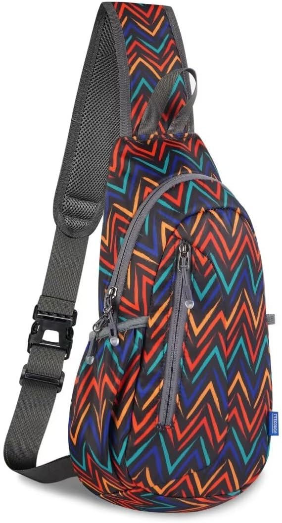 TITECOUGO Small Sling Bag, Lightweight Crossbody Backpack for Men Women, Shoulder Bag for Sports and Outdoor
