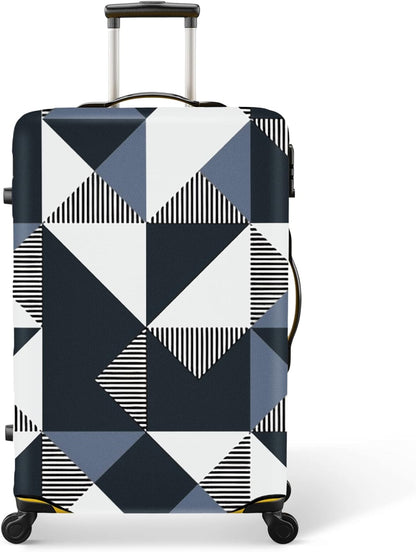 24 Inch PVC Luggage Protector Covers for TSA Approved Clear Suitcase Cover Protector Transparent Luggage Protective Cover Set (Triangle, Suitable for 23"-24")