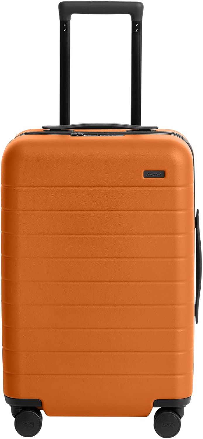 Away Carry-On Luggage, Lightweight Hardside Suitcase with Spinner Wheels, 22 Inch Airline Approved, TSA Lock, Sorbet Orange