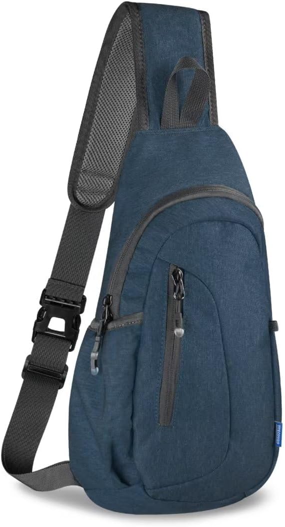 TITECOUGO Small Sling Bag, Lightweight Crossbody Backpack for Men Women, Shoulder Bag for Sports and Outdoor