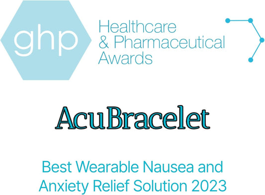 AcuBalance Motion Sickness Bracelets – Comfortable Waterproof Acupressure Band for Natural Nausea Relief, Ideal for Travel (Pair), Pink (Medium 7")