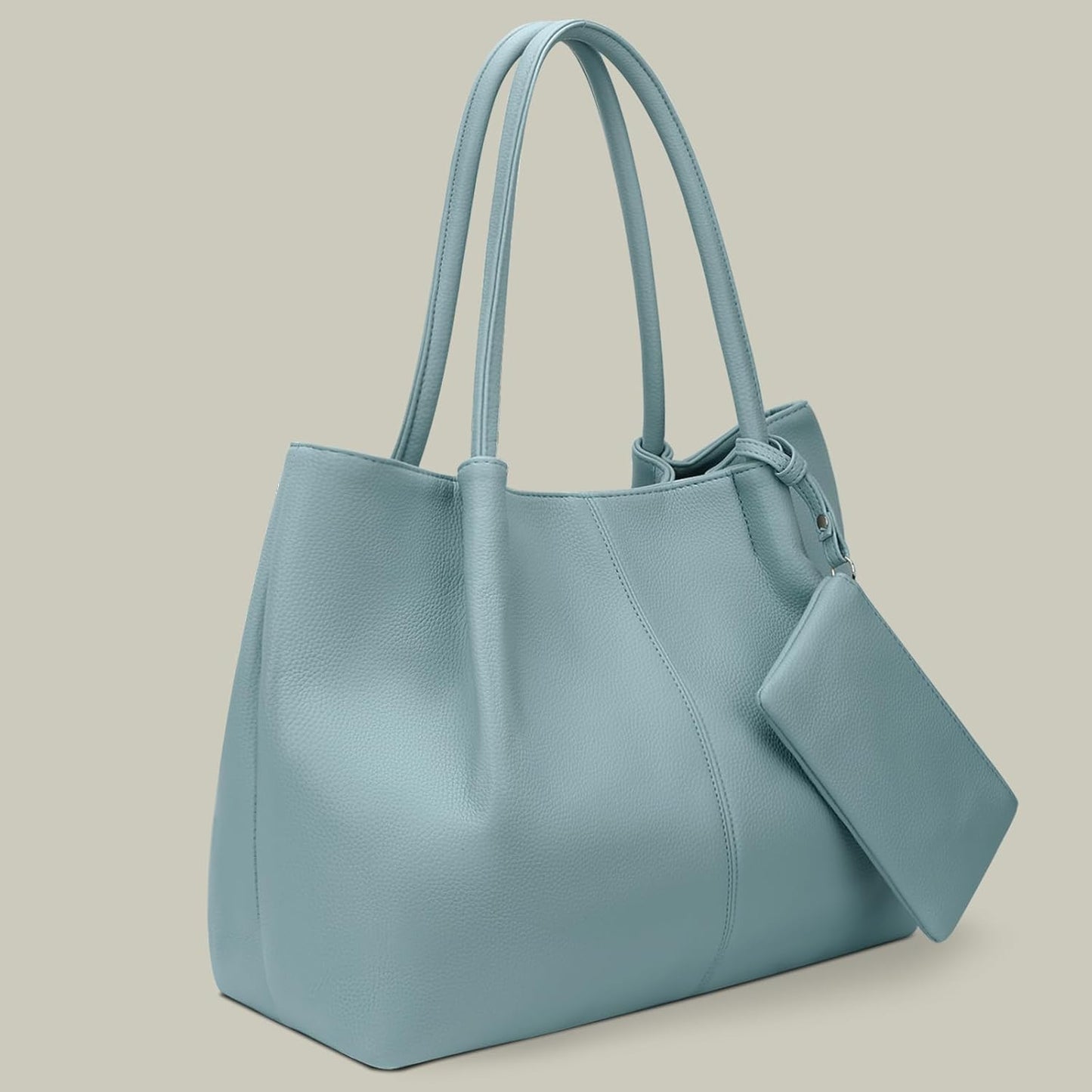 KKXIU Tote Bag for Women Vegan Leather Shoulder Purse Large Capacity Travel Bag