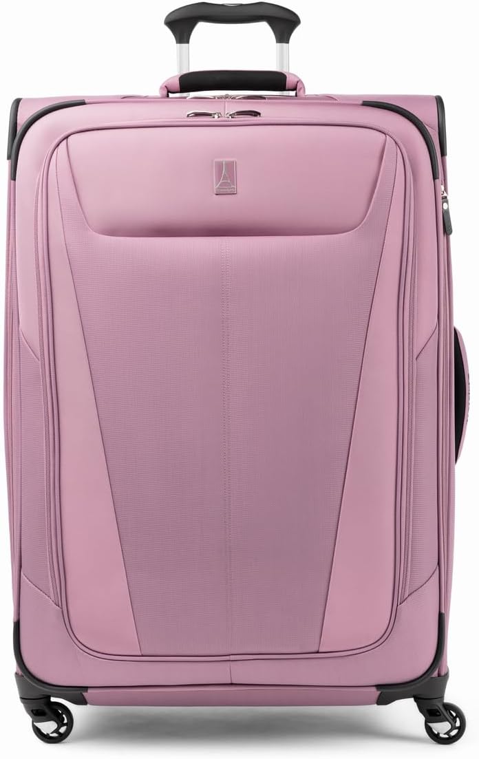 Travelpro Maxlite 5 Softside Expandable Checked Luggage with 4 Spinner Wheels, Lightweight Suitcase, Men and Women, Orchid Pink Purple, Checked Large 29-Inch