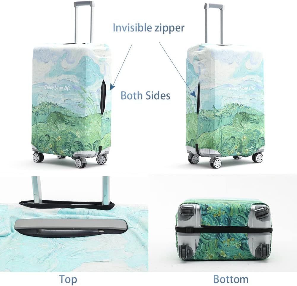 Travelkin Luggage Covers For Suitcase Tsa Approved,Suitcase Cover Protector Fit 18-32 Inch Luggage (Spring, XL)